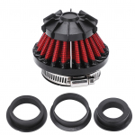 4 in 1 &otilde;hufilter 35mm 42mm 48mm 50mm sisel&auml;bim&otilde;&otilde;duga &otilde;hu sisselaskepuhasti pitbike'ile, minipikkele punane