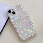 Mobile Phone Cases for iPhone 11 13 XR 15 Pro Max 12 14 Pro Max Case iPhone 16 7 Plus 8 Plus XS Max 6 15 Plus Laser Wave Pattern Anti-drop Waterproof iPhone 6&6S puhas