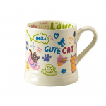 370 ml keraamiline kruus Cartoon Graffiti Cup k&auml;epidemega Armas hommikus&ouml;&ouml;gipiima kohvitass Suure mahutavusega kruus Loov koduk&ouml;&ouml;gi sisustus 370ml