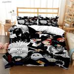 Multikas Anime Jujutsu Kaisen Tekikott Tekk Voodipesu komplekt Pehme Tekikate ja Padjap&uuml;&uuml;rid Teismelistele &Uuml;he-KahekohalineQueenKing AU Single 140x210cm