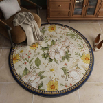 &Uuml;mmargune Prantsuse Vaip Toolimatt Roheline Vaip &Uuml;mmargune Poolring Kodu P&otilde;hjamaade Elutuba Magamistuba Retro 60 * 60cm