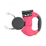 Kahekordne sisset&otilde;mmatav koerarihm Kahepeaga pikendatav jalutusrihm, sassit&otilde;mbumisvastane lemmiklooma veok&ouml;is kahele koerale kaaluga kuni 50 naela