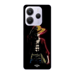 Coque - Maniacase - Xiaomi Redmi Note 14 5G - Souple - Noir - One Piece Anime Luffy must