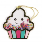 &Eacute;tiquettes - Kawaii - Set de 2 - Glace mignonne - 8,5 cm - Rose