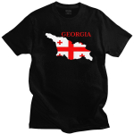 Urban Georgia Flag Map T Shirt Men Short Sleeved Printed Georgian Patriotic Tee O-neck Loose Fit Cotton T-shirt Merchandise XS must