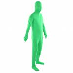 Fotograafia Green Chromakey Bodysuit Unisex Stretch t&auml;iskasvanute kost&uuml;&uuml;m Kaduv mees pildistamiseks 70.9 X 37.4in
