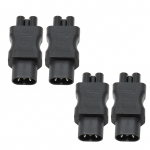 IEC320 C8 kuni IEC320 C5 muundur 10A 250V 2,5A 250V toitejuhtme adapter s&uuml;learvuti toiteadapteri UPS-i jaoks