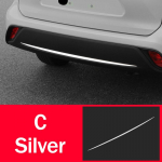 Roostevaba auto tagumise pagasiruumi katte tagaluugi trimmi kleebise lisatarvikute riba Toyota Highlander XU70 Kluger 2020 2021 2022 2023 jaoks