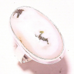 Moss Agate Gemstone Ring Handmade Unique Design Wedding Gift Jewelry 7 u5z70