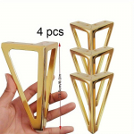 4 tk Raskeveokite Metallist M&ouml;&ouml;blijalad - Mitmek&uuml;lgsed Asendusjalad Diivanitele, Kappidele ja Laudadele 4pcs kuld