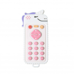 Beebi silikoonist &uuml;kssarviku kaugjuhtimispuldi hammaste k&auml;epideme simulatsiooninupp n&auml;ksimism&auml;nguasja toidukvaliteediga silikoonhammas lilla