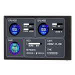 Arvuti temperatuurimonitor 3,5-tolline IPS kahe USB-C teemaredaktor kohandatav paigutusega arvuti protsessori andmemonitor