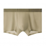 Meeste poksija aluspesu elastne v&ouml;&ouml;koha keskosa disain hingav mugavad l&uuml;hikesed p&uuml;ksid j&auml;&auml;siidist &otilde;mblusteta &otilde;hukesed alusp&uuml;ksid XL helehall v&auml;rv