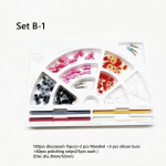 120/160 pcs Dental Super-Snap Rainbow Technique Kit Dental Oral Resin Polishing Discs Mandrel Set Finishing System 1 set B-01