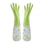 1 paar majapidamiskindaid, veekindlad, korduvkasutatavad, rebenemiskindlad, pika mansetiga kindad, mitmeotstarbelised n&otilde;udepesukindad, puhastusvahend sinine