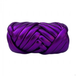 Chunky Yarn Bulky Length 590 inch Weight Jumbo Tubular for Baskets Rug Making Macrame Purple