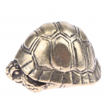 Raske pallikujuline kilpkonn K&auml;&auml;buskujukesed Antiikmetallist messingist Loom Kilpkonn V&auml;ike kuju Kodu Laud Tee Lemmikloomade ornament 1pc