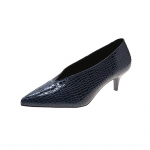 Terava V-kaelusega Lakknahast &Uuml;hed Naiste Kingad K&otilde;rged Kontsad Kevad Mitmek&uuml;lgsed Retro Paksud &Uuml;hed Kingad Zapatos De Mujer Must 34