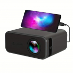 Yt500 Juhtmevaba &Uuml;hendus Telefon Kodu Projektor V&auml;ike Ja Ruumis&auml;&auml;stlik &Uuml;hilduv DVD/TV Boksi/TF/USB/Audioga Eu plug must