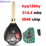 jingyuqin 3 nuppu ASK 314mhz HyQ12BBY kiibiga ID67 kaugv&otilde;tme korpuse kate Toyota RAV4 Yaris Venza Scion tC/xA/xB/xC jaoks complet key popstar v&auml;rv