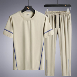 Kiirelt kuivav spordidress Meeste Suvine Jooksu Vabaaja Spordir&otilde;ivad Suuremale Kehakujule ja Suurusele 8XL/130-140KG must
