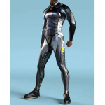 3D digitaaltr&uuml;kk Lavakost&uuml;&uuml;mid T&auml;iskasvanutele Halloweeni &Uuml;ritused Karnevali Teemapidu Cosplay Riietus M&auml;ngimine Jumpsuit Kids S-120cm