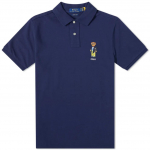 Polo Ralph Lauren Polo Bear tikandiga n&ouml;&ouml;bitav sirge l&otilde;ikega l&uuml;hikeste varrukatega polos&auml;rk meestele &uuml;laosad tumesinine 710835783-001 XS