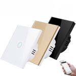 Nutikas WiFi & RF433 puutetundlik l&uuml;liti Euroopa ja &Uuml;hendkuningriigi standarditega - &Uuml;hilduv Smart Life/Tuyaga 1-way black