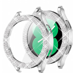 &Uuml;mbris Samsung Galaxy Watch 4 &uuml;mbrisele 40 mm 44 mm tarvikud Bling Fashion kaks rida teemantkaitseraua Samsung Galaxy Watch 5 kaitsekate For Galaxy Watch4 40 kuld