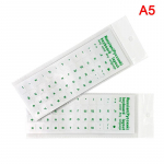 Vene l&auml;bipaistva klaviatuuri kleebise keele t&auml;hestiku mustvalged sildid oranž