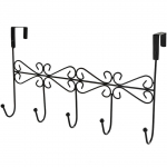 Ukse kohal riidepuu 5 konksuga Dekoratiivne m&uuml;tsihoidja Eemaldatav r&auml;tik ple stiilis Majapidamistarbed kodu kontorisse no2