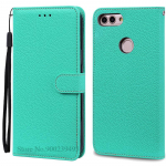 Huawei P Smart 2018 &uuml;mbris FIG-LX1 Nahast rahakoti klapp&uuml;mbris Huawei P Smart &uuml;mbrisele FIG-LX1 5,65-tolline &uuml;mbris Coque Fundas kest P Smart 2018 FIG-LX1 taevasinine v&auml;rv