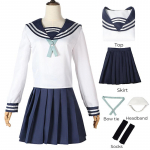 Anime Amanai Riko Cosplay Meremehe JK &Uuml;likond Kleit R&otilde;iva Komplektid Halloween Naiste T&uuml;drukute Kost&uuml;&uuml;m S