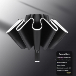 Automatic Large Folding Umbrella for Men & Women - Dual-Use for Sun & Rain with UV Protection Three-section