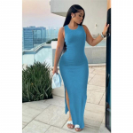 YYFS Naistemood suvise kevade &uuml;hev&auml;rvilise tr&uuml;kiga varrukateta O-kaelusega vabaajakleidid S