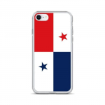 Coque iPhone &ndash; Drapeau Panama &ndash; iPhone SE 2020 &ndash; Supp &ndash; Mitmev&auml;rviline &ndash; Vertikaalne