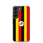 Coque T&eacute;l&eacute;phone &ndash; Samsung &ndash; Galaxy S22 Plus &ndash; Drapeau Ouganda &ndash; Supp &ndash; Mitmev&auml;rviline