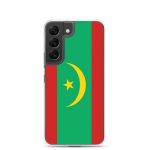 Coque T&eacute;l&eacute;phone &ndash; Samsung &ndash; Galaxy S22 &ndash; Drapeau de la Mauritanie &ndash; Supp &ndash; Mitmev&auml;rviline