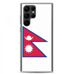 Coque T&eacute;l&eacute;phone Drapeau du N&eacute;pal Samsung Galaxy S23 Ultr