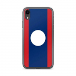 Coque iPhone - Drapeau Laos - iPhone XR - Souple - Mitmev&auml;rviline - Vertikaalne disain