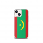 Coque iPhone &ndash; Mauritanie &ndash; Drapeau &ndash; Supp &ndash; Mitmev&auml;rviline &ndash; &Uuml;hilduv iPhone 13 mini