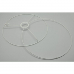 Ens. Armature abat-jour cercle &Oslash;35 cm valge