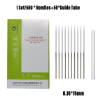 Kevadine akupunktuur Zhongyantaihe n&otilde;elad 500 W Juhttoru Massaaž Kupud Ravi 0.16x13mm ( with guide tube)