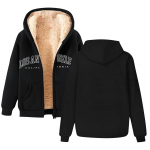 Meeste ja naiste mood Sama mantel fliisist paksu kapuutsiga kapuutsiga kardigan XXL