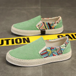 Meeste vabaaja Slip-on Loafers riidest kingad Espadrille vabaaja k&otilde;ndimine tossud mokasiinid paadikingad 44