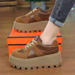 Platvormsandaalid Suede Vabaaja Tossud Spordijalatsid Uued K&otilde;rge Kontsaga Kingad Naine Talv 2025 Trend Jooksmine Reisimine Zapatos Mujer 40 pruun