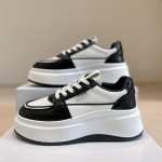 Naiste paksu tallaga v&auml;ikesed valged kingad 2024 kevad ja suvi, uus mitmek&uuml;lgne Korea versioon, igap&auml;evased k&otilde;rgendatud tossud &uuml;li&otilde;pilastele 40