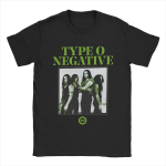 Meeste T-s&auml;rk Type O Negative Naljakad Puuvillased L&uuml;hikeste Varrukatega T-s&auml;rgid O-kaelusega Topid Suvi XXXXXL