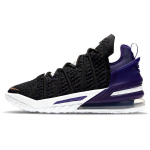 Nike LeBron 18 EP Lakers Unisex tossud Must Metallik-Kuldne V&auml;ljakulilla CQ9284-004 40.5