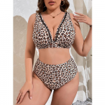 Bikiinid Uus Sexy Suit Split ujumistrikoo V&auml;rvitr&uuml;kiga Plus Size ujumistrikoo 4XL